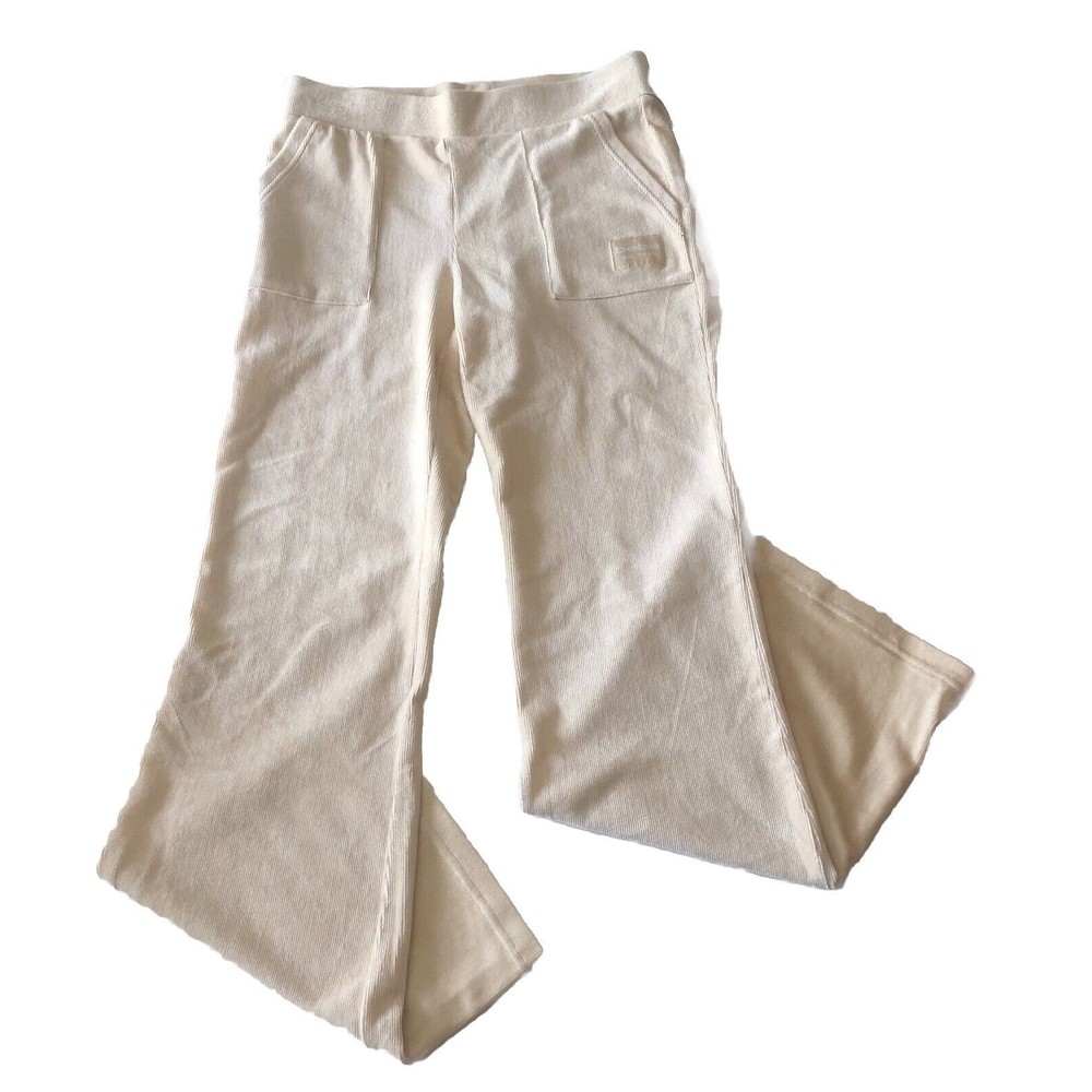 bebe x Ciara Collection Women’s Micro Cord Pant Creme Brulee Size Large NWT